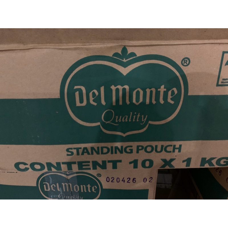 

Saus Tomat Delmonte / Del Monte Tomato Ketchup Pouch 10 x 1 kg/Dus/Karton/Dos