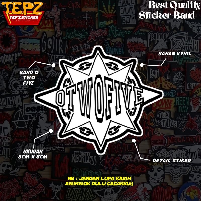STIKER STICKER (BAND O25 BULAT) STIKER BAND|STIKER METAL|STIKER AESTHETIC|STIKER TUMBLR