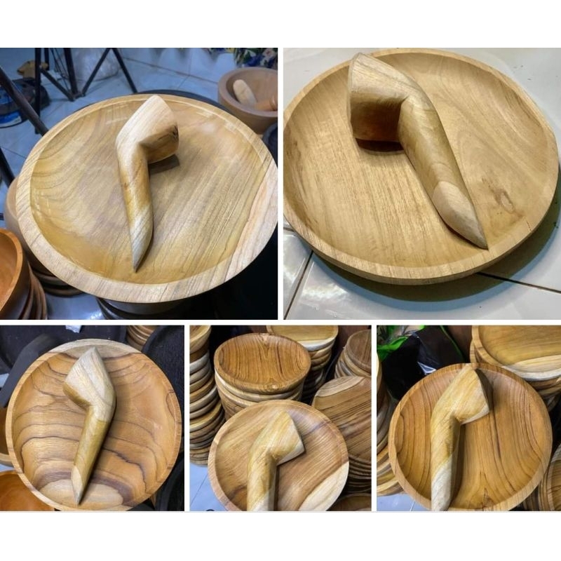 cobek kayu jati free ulekannya