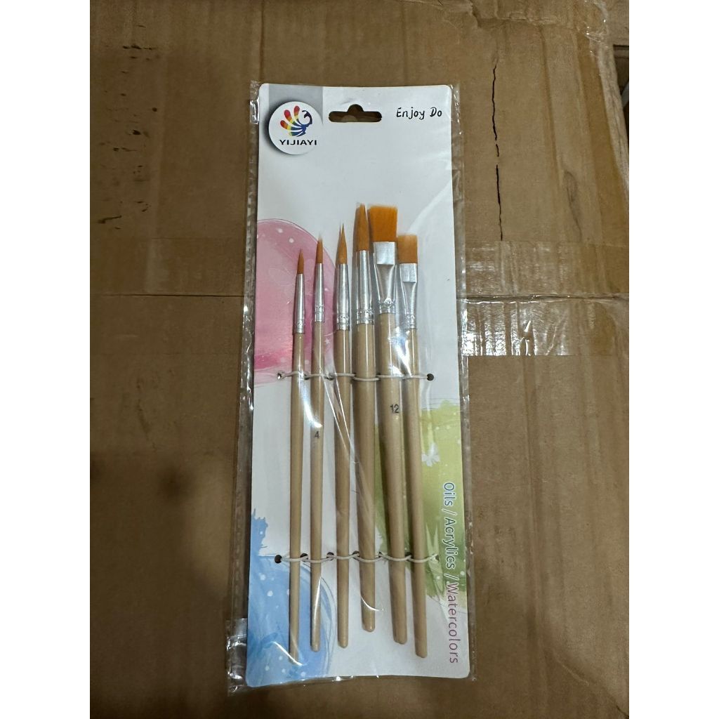 

COD Shu Roman Kuas Melukis Set 6pcs