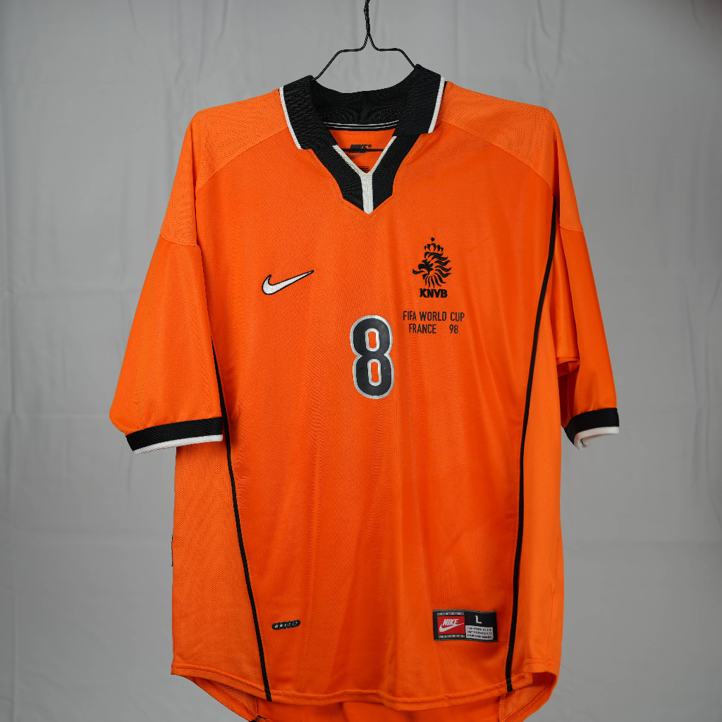 Jersey Belanda Home 1998 #BERGKAMP #8
