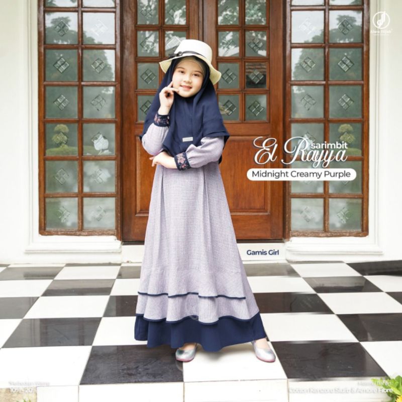 El rayya gamis girl set jilbab by alwa hijab
