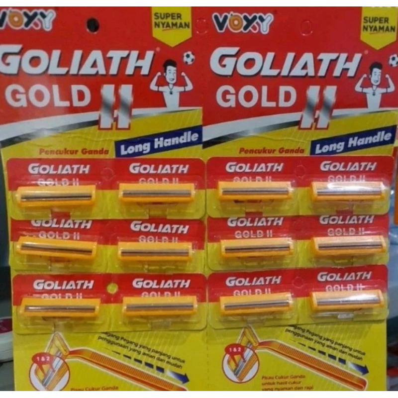 Cukur kumis mata 2 GOLIATH GOLD II/PER PAPAN Isi 12pcs