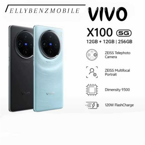 Vivo X100 5G 12/256GB Dimensity 9300 5000mAh 120W NFC Garansi Resmi