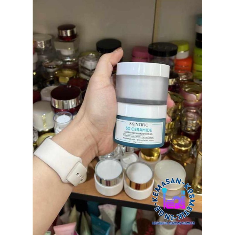 POT AKRILIK 30 GR TUTUP PUTIH SKINTIFIC