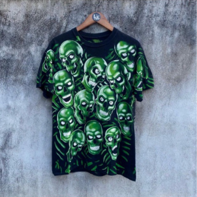 Kaos Liquid Blue Skull Pile Green