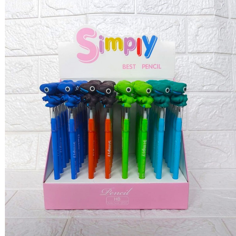 

(DAPAT 4 PC) Pensil Bensia T-REX / Pensil Susun Sambung