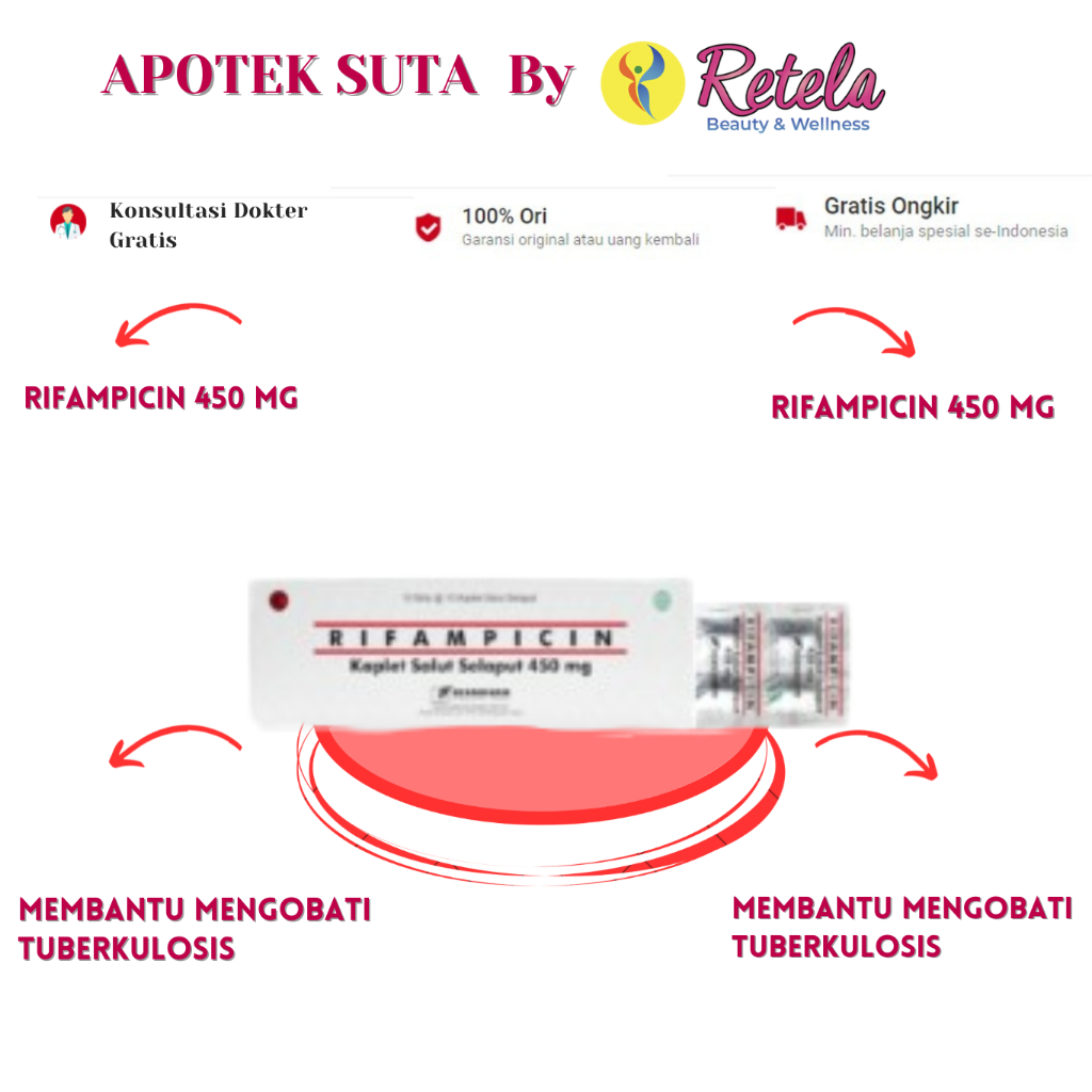 Rifampicin 450 mg 10 Tablet