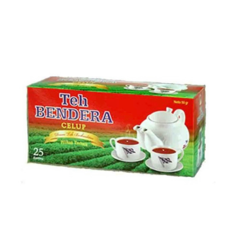 

teh celup bendera isi 25