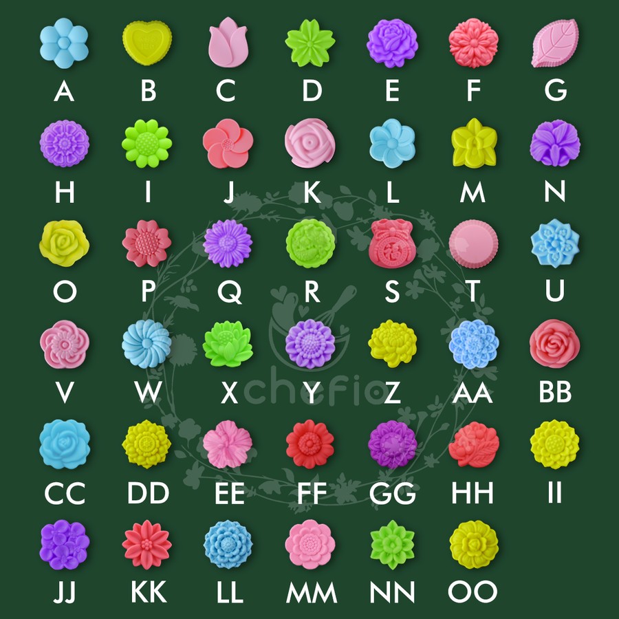 Chefio Cetakan Silikon Mini Putu Ayu / Puding Kue Talam / Muffin Sabun / CETAKAN AGAR PUDDING COKLAT