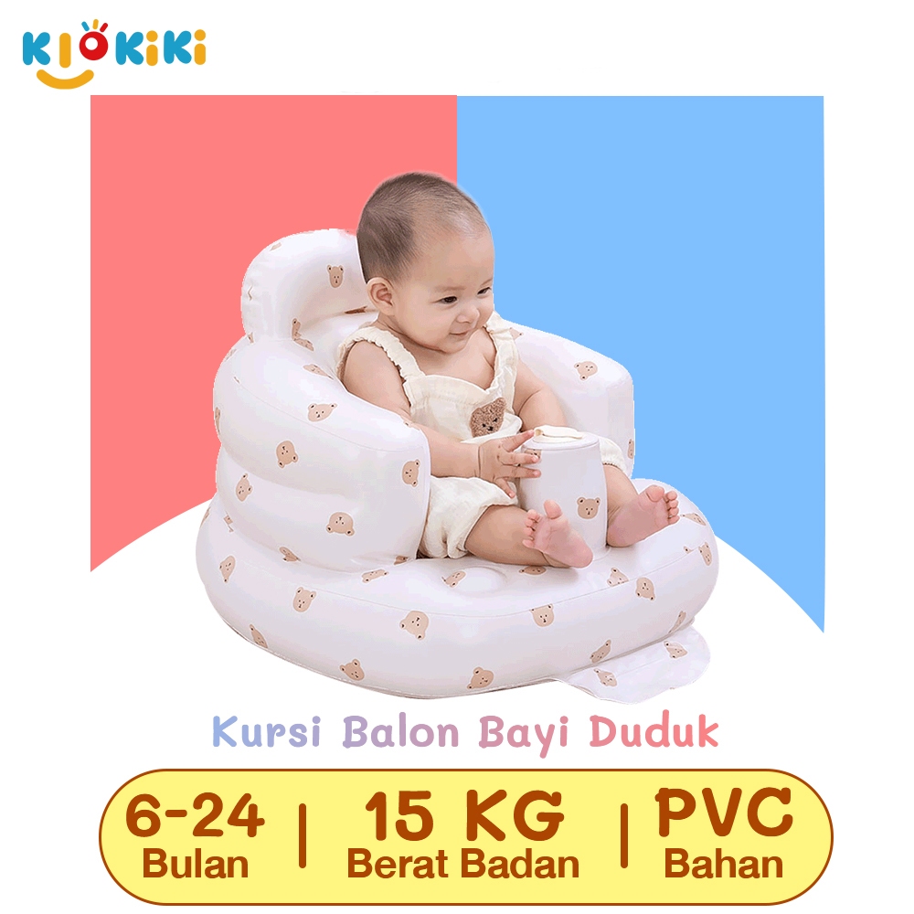 KiKiTOY Sofa Tiup Bayi Belajar Duduk Kursi Bayi Belajar Duduk Sofa Duduk Bayi Kursi Duduk Ada Musik