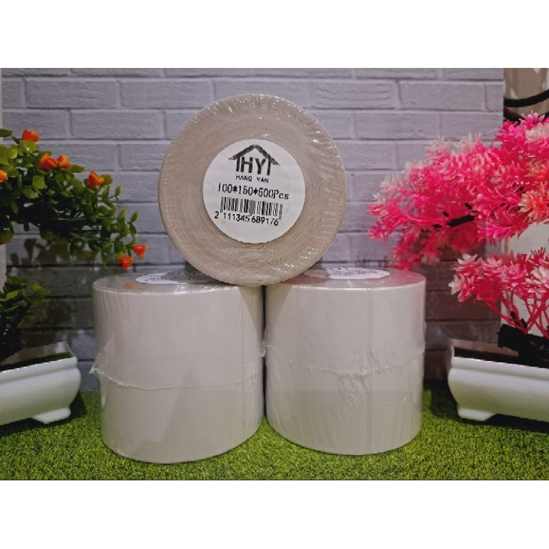 

Kertas Label 100x150x500pcs / Kertas Thermal Untuk Resi / kertas resi