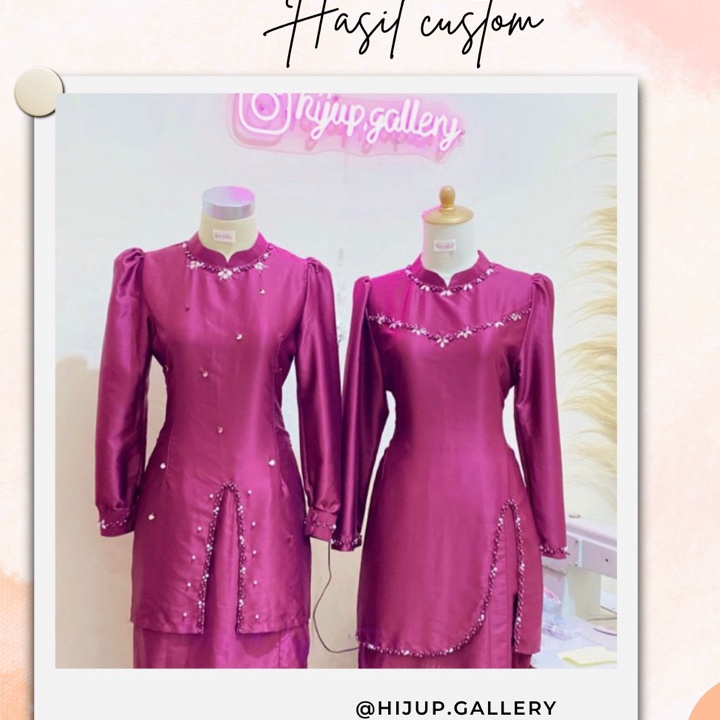 Termurah JASA JAHIT DRESS BRIDESMAIDS  BAJU KURUNG MALAY  WISUDA  SERAGAM LEBARAN