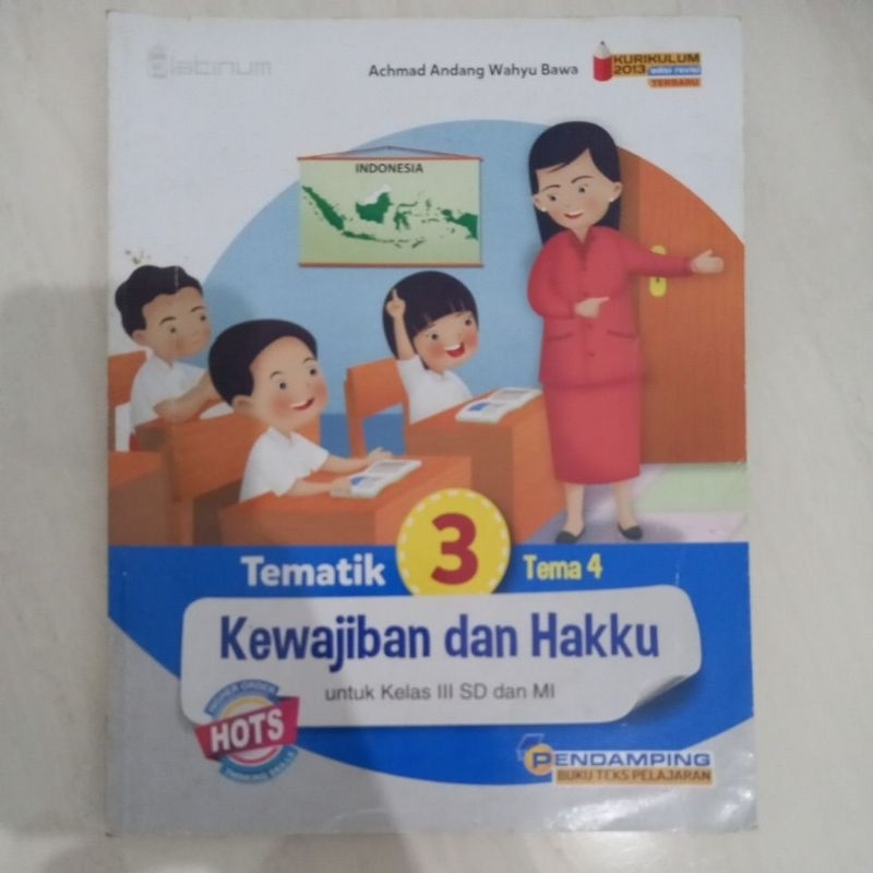 Buku Tematik kelas 3 SD tema 4 Tiga serangkai