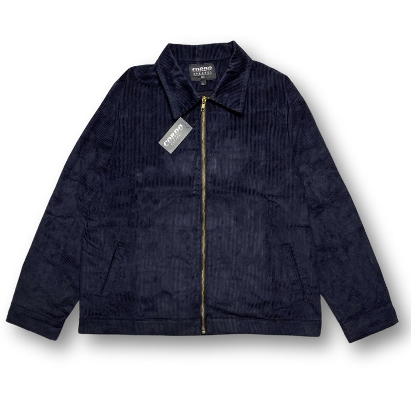 WORK JACKET CORDUROY COTTON DARK NAVY | CORDO | JACKET CORDUROY UNISEX | Jackets Pria Corduroy