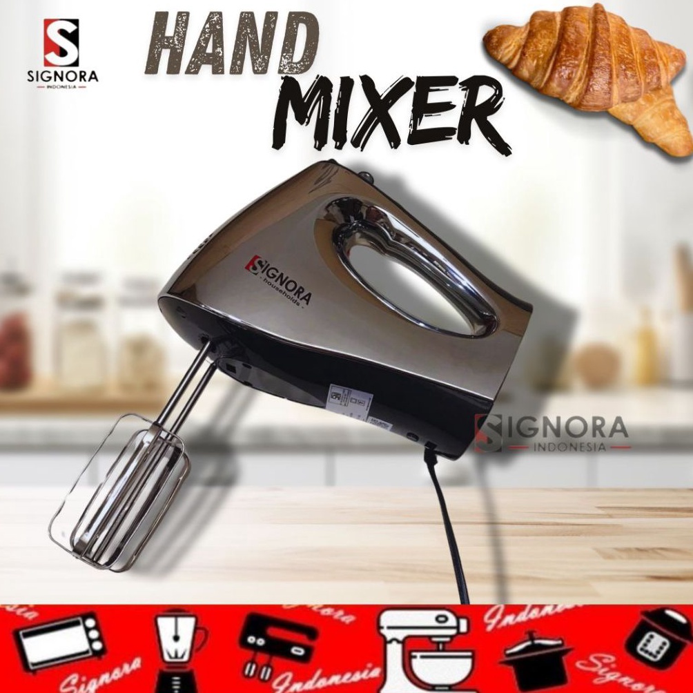 Hand Mixer Signora  Hand mixer silver signora plus hadiah langsung p W6F6