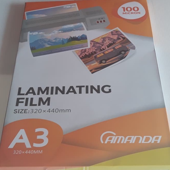 

Amanda Plastik Laminating A3 1 Micron n X1K8