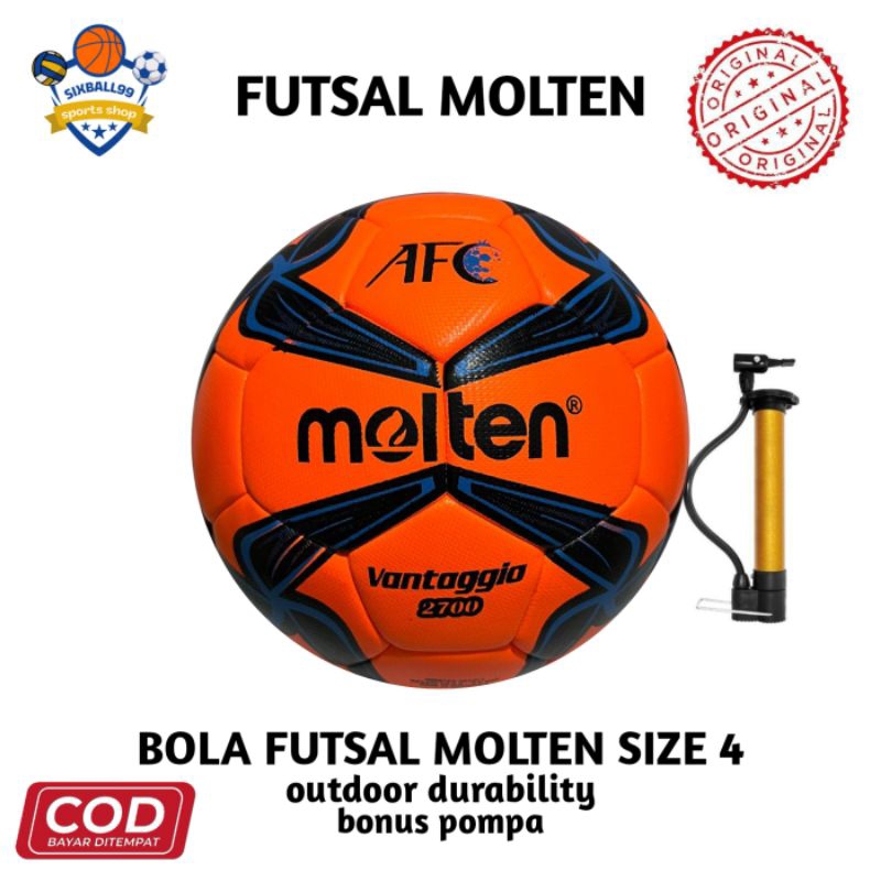 bola futsal molten bola futsal molten AFC jahit mesin bola futsal size 4