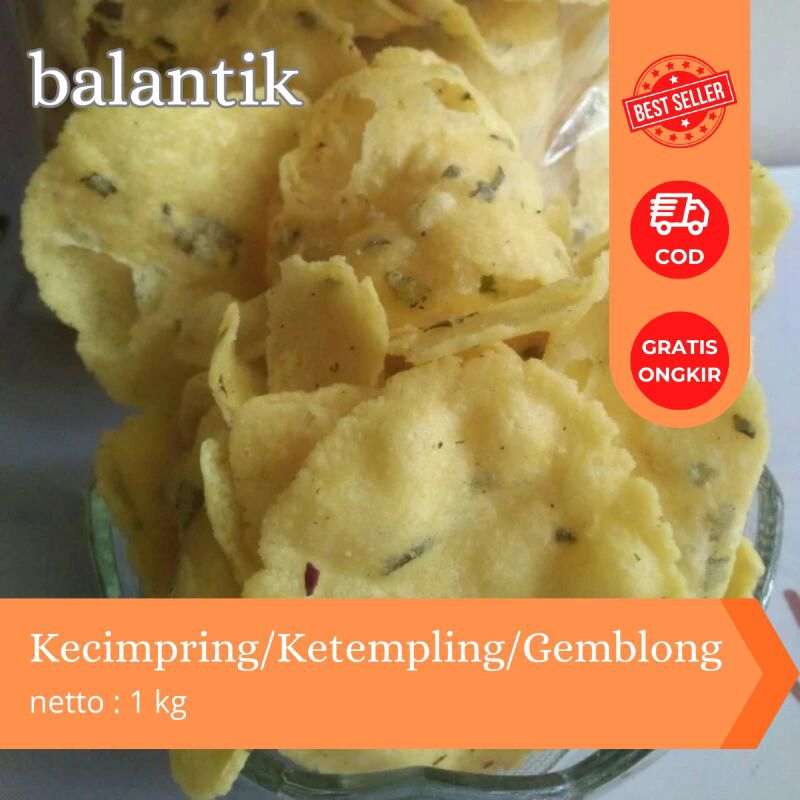 

Ketempling / kecimpring / gemblong khas kuningan 1 kg