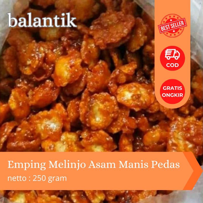 

Emping Melinjo Asam Manis Pedas 250 Gram Khas Kuningan