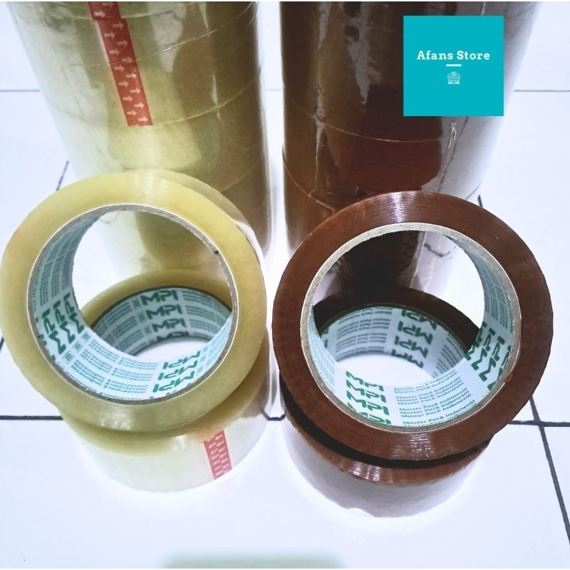 

Lakban Bening - Lakban Cokelat Ekonomis MPI 45 mm 100 yard