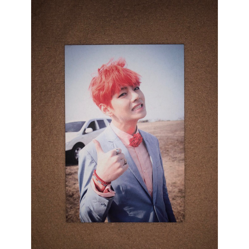 BTS - Broadcast Photocard Fire Taehyung V BTS Fake Love Idol Persona PC BC Rare Limited