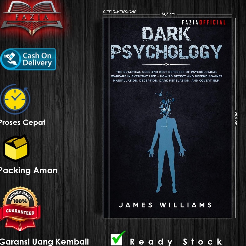 Bayar Di Tempat Dark Psychology by James W Williams EnglishIndonesia