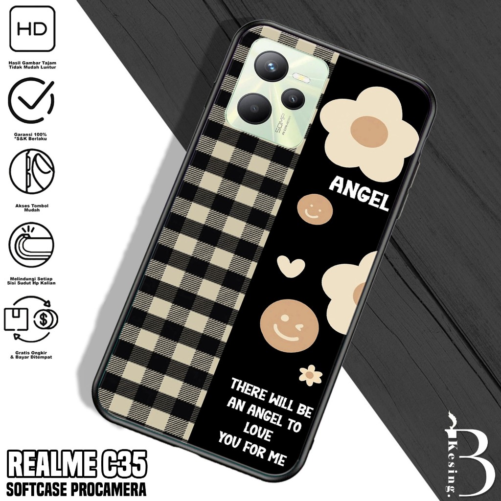 Case Realme C35 - Casing Realme C35 Motif BUNGA - Silikon Hp Realme C35 - Kesing Hp Realme C35 - Sof
