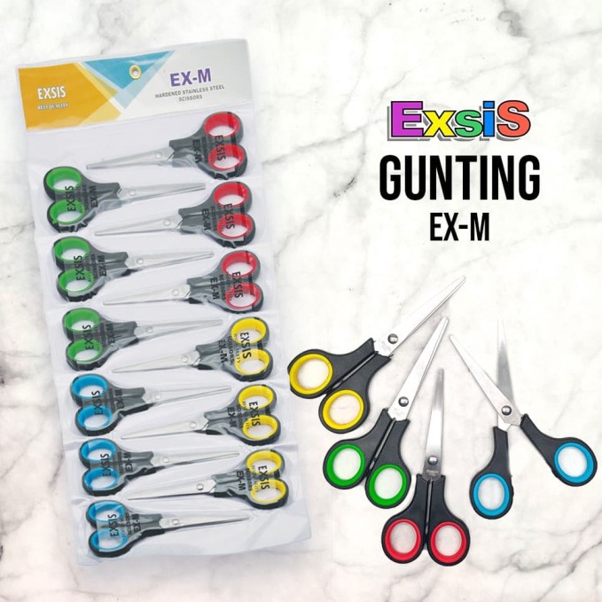 

12pcs Gunting 1 renteng Gunting HITAM Gunting EXS EXM EXL Exsis c RZ2