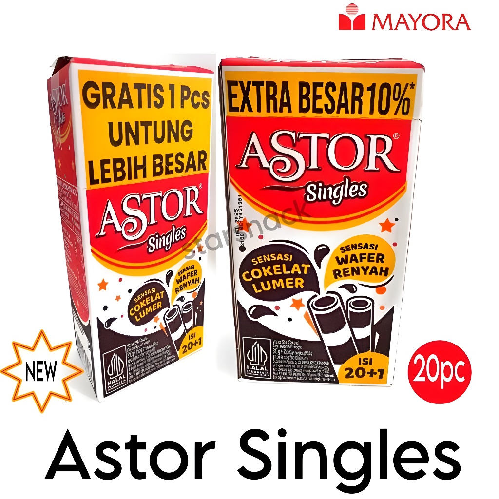 

ASTOR SINGLE - ASTOR BOX ISI 20+1pcs - ASTOR KEMASAN BARU - CEMILAN SANTAI - CEMILAN KELUARGA - CEMILAN ENAK - MAKANAN RINGAN ENAK