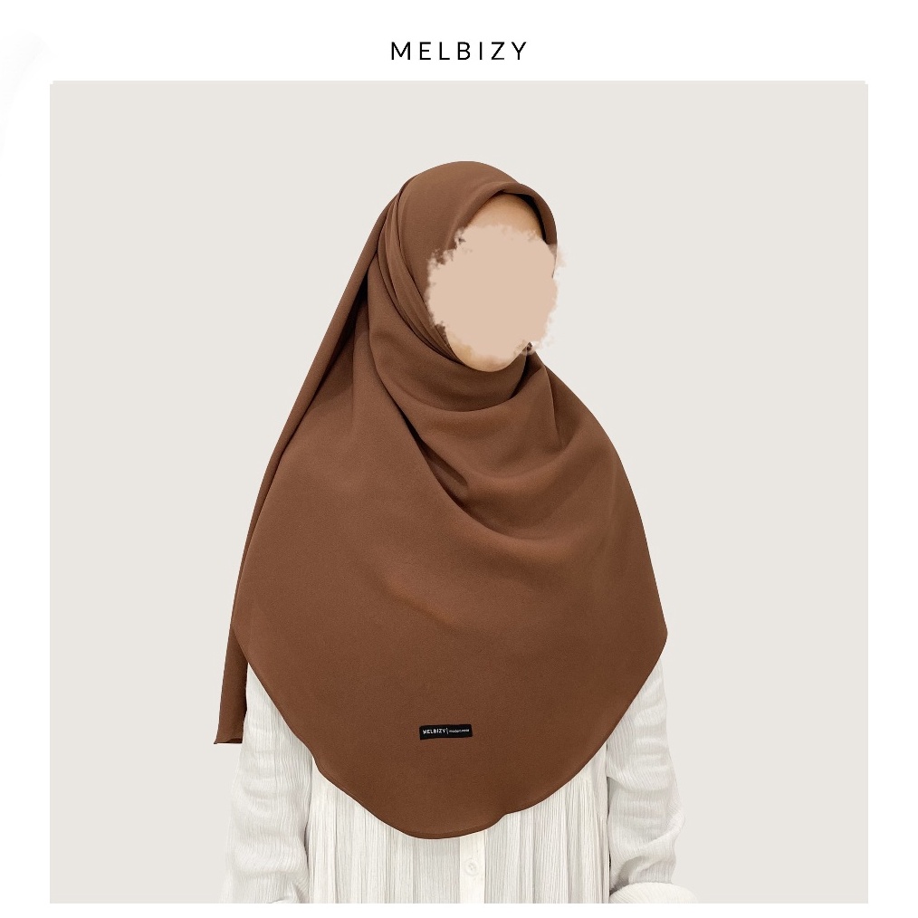 KODE B28Y MELBIZY Alesha Shawl  Oval Malaysian Square  Hijab Syari  Hijab Segiempat Jumbo