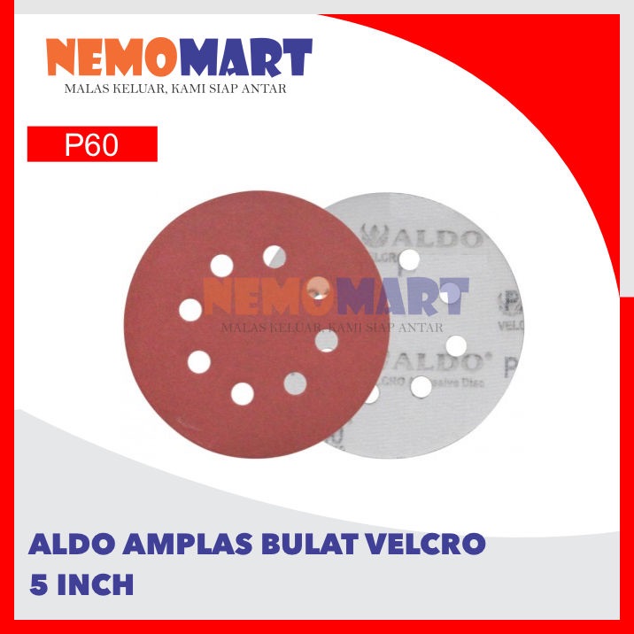 ALDO AMPLAS BULAT VELCRO 5 INCH GRIT P 60 5INCH P60