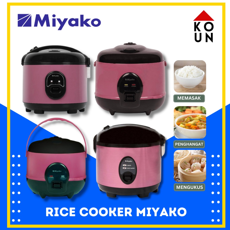 MIYAKO RICE COOKER  MAGIC COM MCM 57 SBC  MCM 58 SBC  MCM 512C SBC  MCM 66B SBC 3 IN 1 6 LITER  12 L