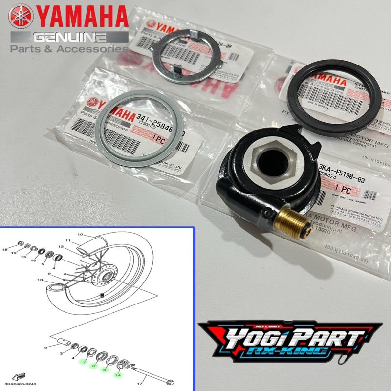 GEAR BOX SPEEDOMETER KILOMETER RX KING RXKING ORIGINAL