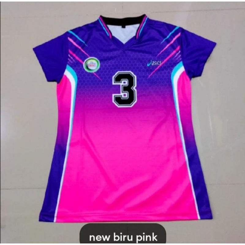 kaos voli wanita jersey voli printing baju voli proliga