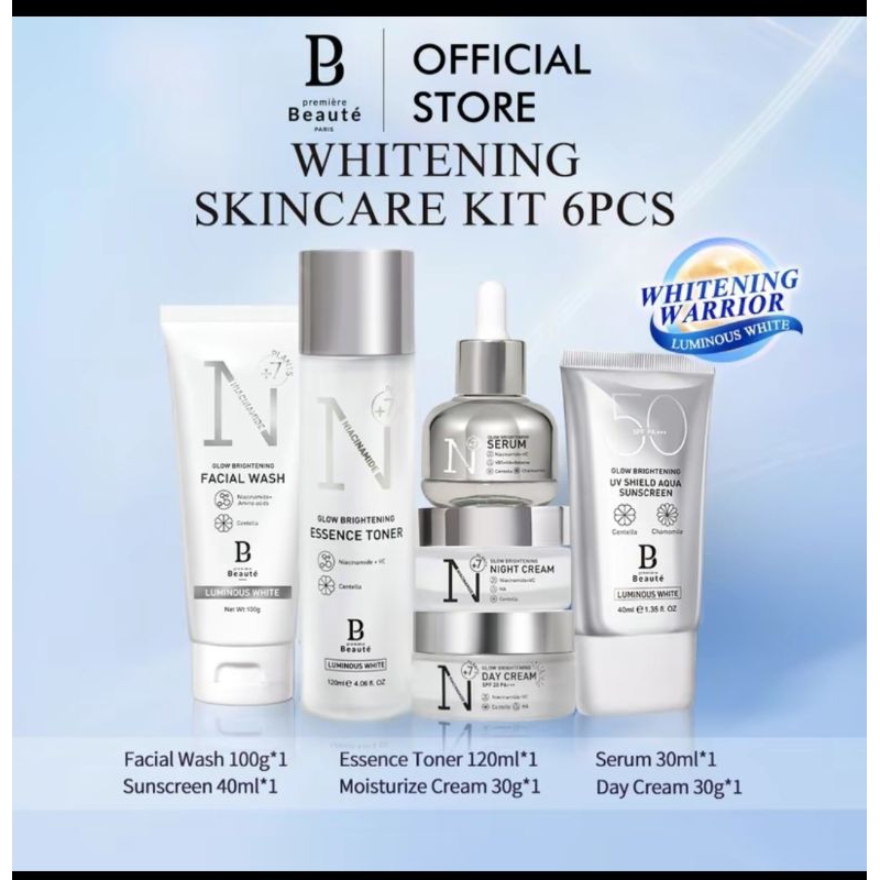 [PAKET WHITENING] PREMIERE BEAUTE WHITENING SKINCARE 5pcs set [BPOM] ORIGINAL