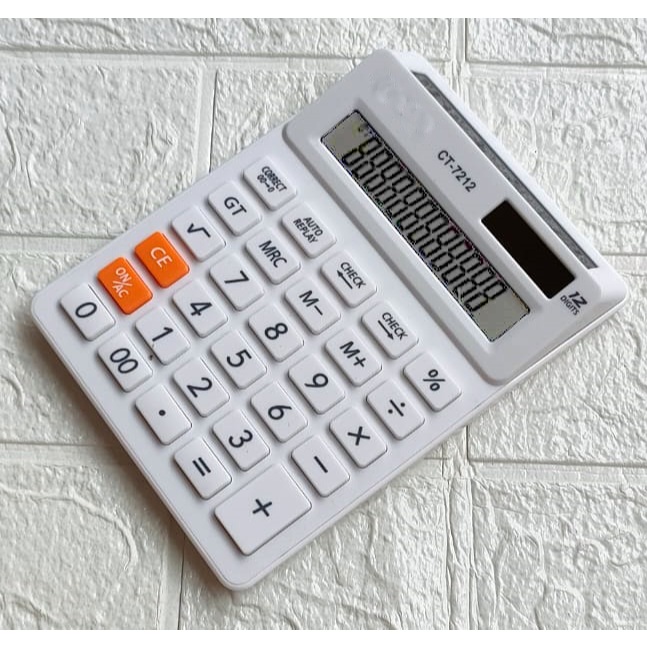 

KALKULATOR 2 LAYAR CT 7212 - 12 DIGIT - CALCULATOR MEJA DAGANG KANTOR PASAR