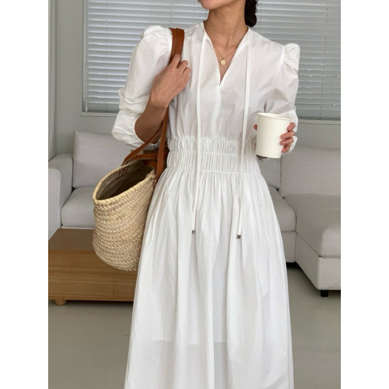 Lunetta Dress (Korean Long Sleeve Midi Dress Import)