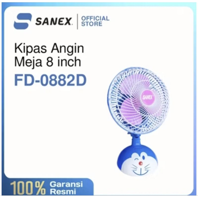 kipas meja sanex SN-FD0882D karakter doraemon FD-0881H karakter hello kitty
