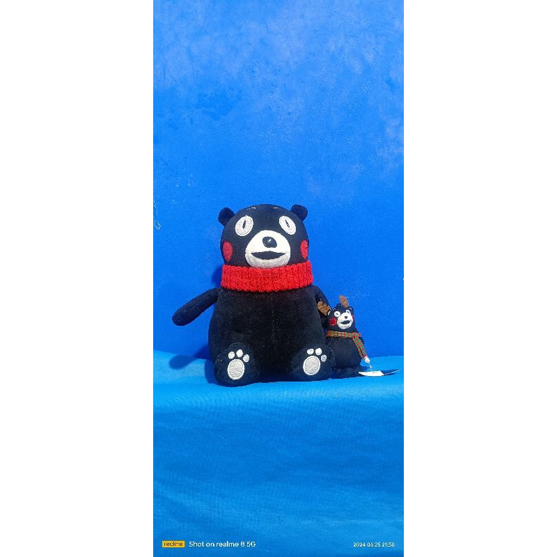 Paket Boneka dan Gantungan Kunci / Ganci / Gantungan Tas Beruang Kumamon Ori