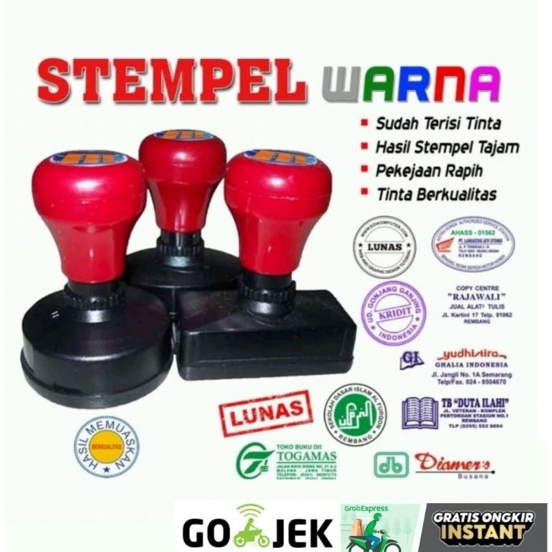 

STEMPEL WARNA PETAK UKURAN STANDAR STEMPEL FLASH FREE DESAIN x J7D3