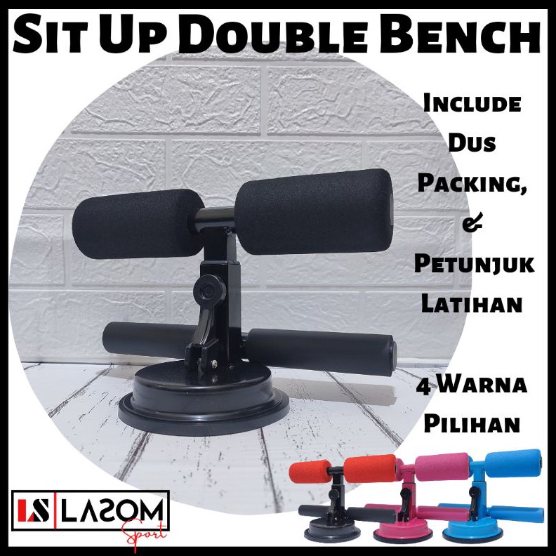 Alat Bantu Sit Up Stand Bar Bench Double Holder Penahan Kaki Sit Up  Workout Fitness Gym s Z1B6