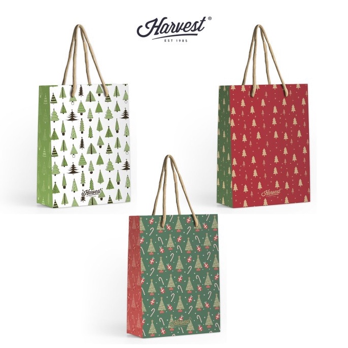 

ORIGINAL Paper Bag Natal Christmas Harvest L isi 3 Xmas Winter