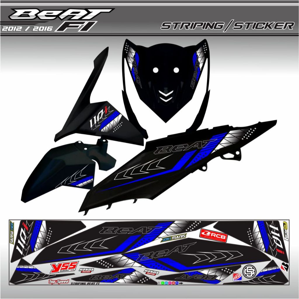 STRIPING HONDA BEAT FI 2014 / VARIASI BEAT FI 2015
