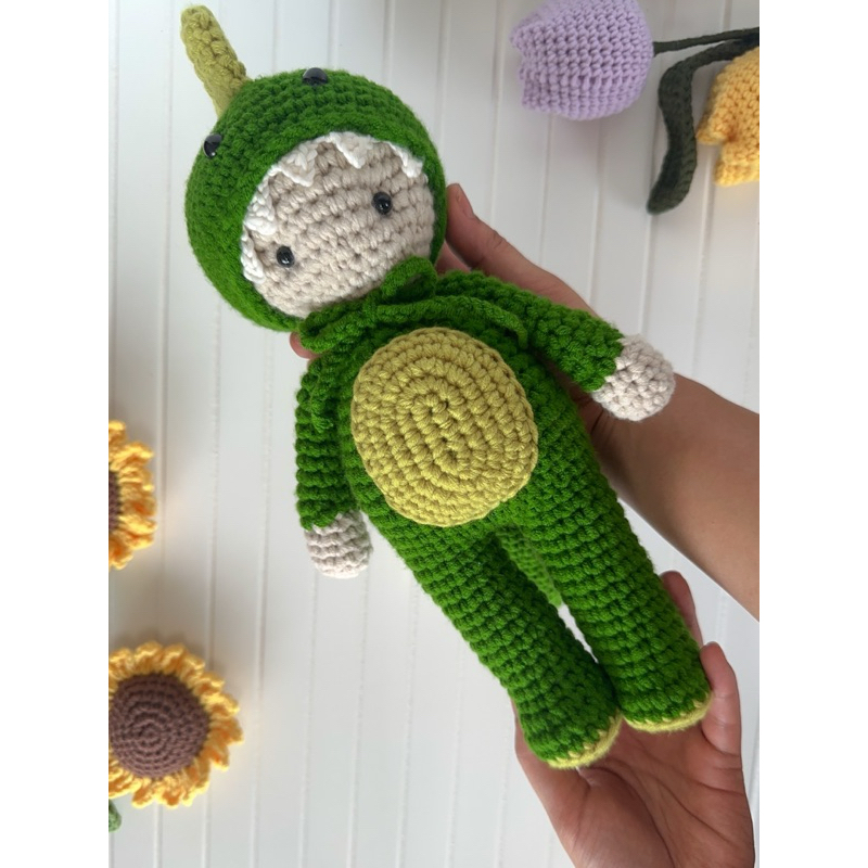 Amigurumi / Boneka rajut dino boy