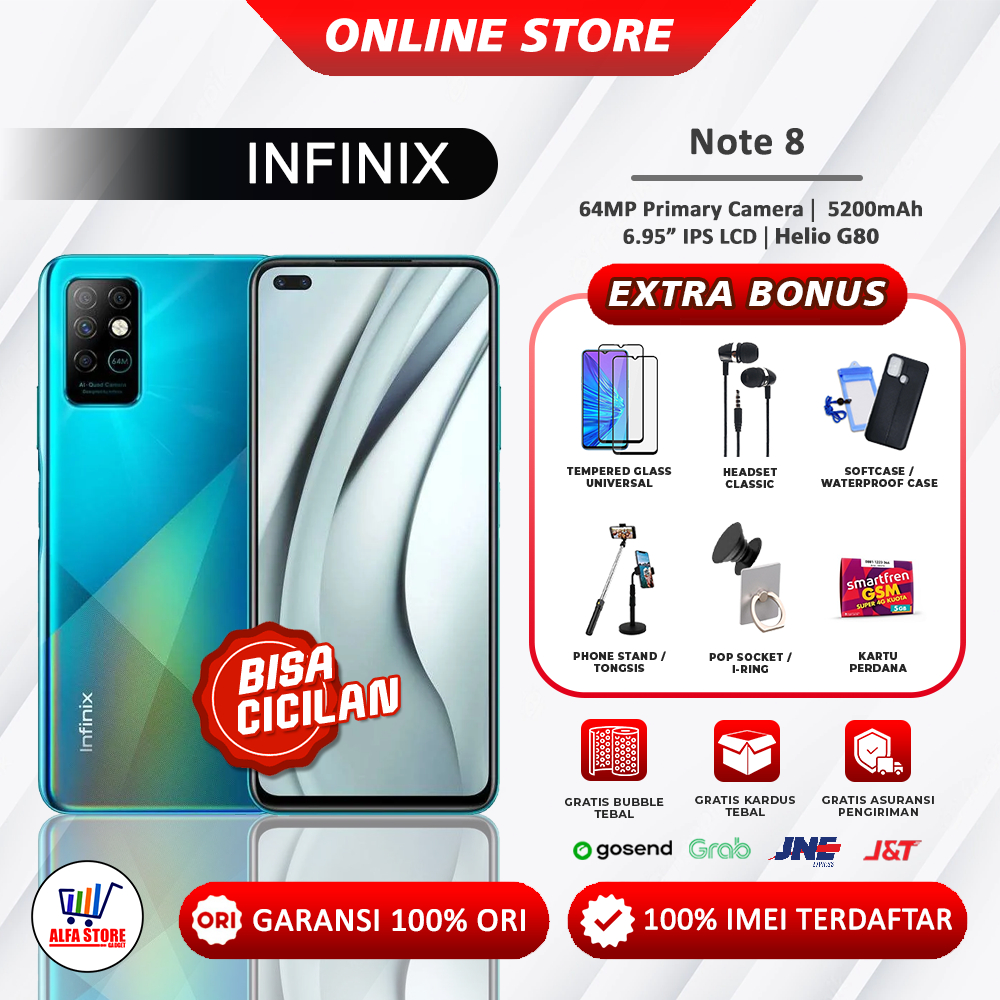 HP Infinix Note 8 RAM 6/64GB Garansi Resmi