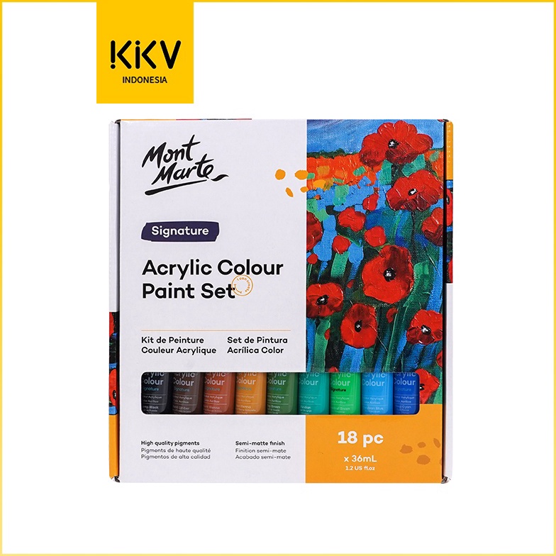 

KKV Paket Cat Akrilik Studio 18 Warna 36ml Montmartre MSCH1836 h K6G5