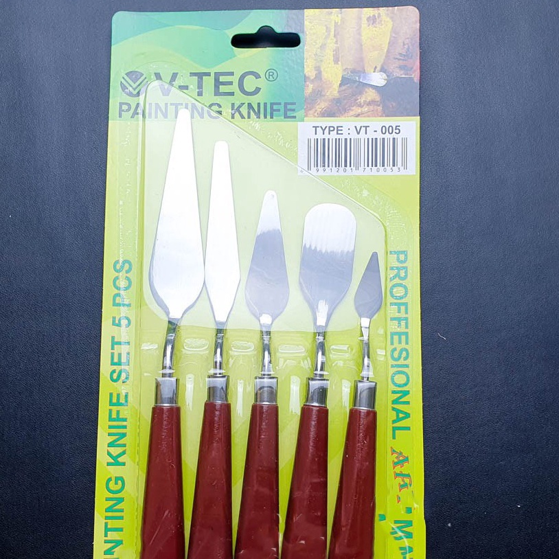 

Painting Knife Pisau Palet VTec Set 5 Vt5 h W7V9