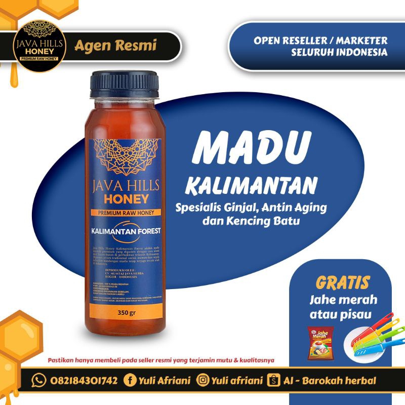 

MADU ASLI MURNI HUTAN KALIMANTAN 100℅ PREMIUM RAW HONEY JAVAHILLS HONEY 330GR