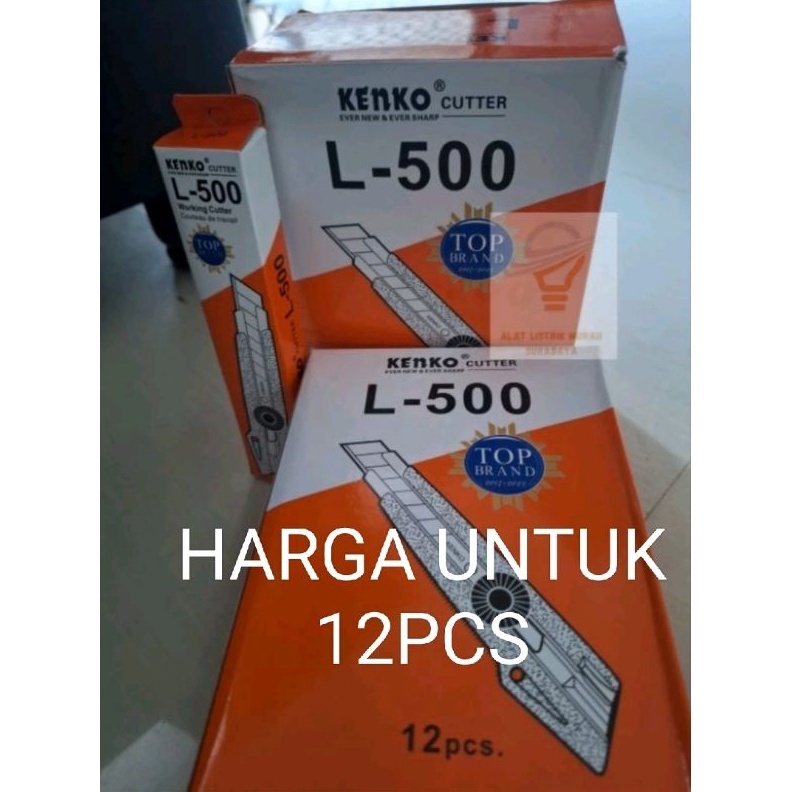 

Cutter KENKO Besar L5 1 Lusin 12pcs Cutter grosir murah meriah u Y3Y7